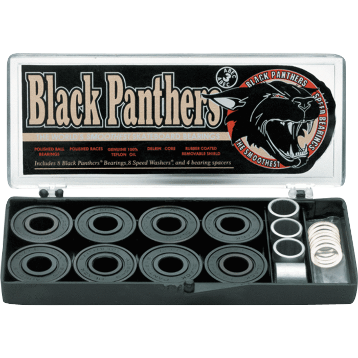SHORTY’S BLACK PANTHERS ABEC-3 Single Set